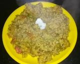A picture of step 5 of Masala Bajra khichdi.