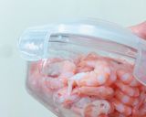 Hình bước làm 1 của món Tôm nhồi bí đỏ
