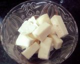 A picture of step 1 of Fried paneer.
