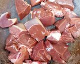 A picture of step 1 of Sauted Liver and Potato.