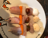 Foto del paso 3 de la receta: Brocheta de rape con zanahoria baby tomate Cherry y champiñones
