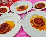 A picture of step 2 of Creme Caramel.