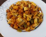 عکس مرحله 6 از دستور خوراک قارچ و سیب زمینی لذیذ