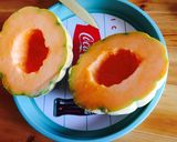 Tejszínes sárgadinnye krémleves recept fázis 1 fotója