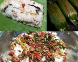 Foto langkah ke 5 dari resep Nasi Bakar Cumi Asin Teri Medan ❣️.