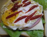 A picture of step 5 of Christmas Cocktail Sandwiches.