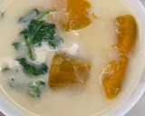 Hình bước làm 1 của món Bí đỏ hầm dừa