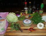 A picture of step 1 of Mike's Spicy Garlic Sesame Rice Noodles.