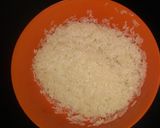 A picture of step 1 of Rice kheer.