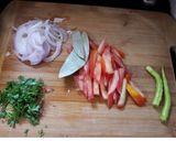 A picture of step 2 of Dal Khichdi.