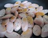 A picture of step 2 of My Hubby's Beer Snack: Fried Fish Sausage.