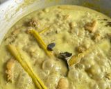Gambar langkah 6 resipi Rendang Kacang Panjang & Hati Pedal Ayam.