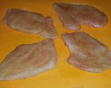A picture of step 1 of Smothered Chicken.
