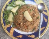 A picture of step 4 of Chinese fried rice.