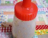 A picture of step 4 of Japanese-style Sesame Dressing (for myself).