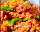 A picture of step 4 of Asun jollof.