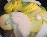 A picture of step 2 of Cheesy Squash Casserole.