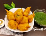 A picture of step 5 of Green Chilli Pakoras.