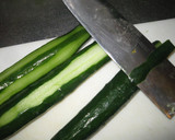A picture of step 1 of Pork with Salt Sauce and Cucumber.