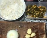 Hình bước làm 1 của món Cơm rang dưa bò full topping