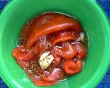 A picture of step 5 of Roasted Red Peppers.
