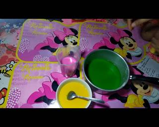 CENDOL pelangi tepung HUNKWE - Step 1