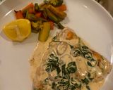 صورة لخطوة 10 من وصفة سالمون مشوي بالكريمة و السبانخ - Roasted Salmon with Cream and Spinach 🌟
