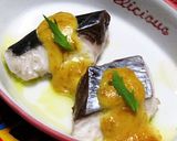 A picture of step 2 of The Flavors of the Seto Inland Sea - Mackerel with Miso-Mayo in a Bento Box.