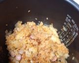 A picture of step 4 of Easy Ketchup Rice (for Omurice) in a Rice Cooker.