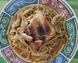 Foto del paso 4 de la receta: Pastas variadas con muslos de pollo