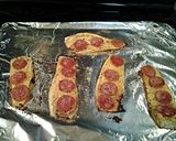 A picture of step 5 of Eggplant Pizza Roll Ups.