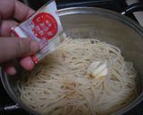 A picture of step 4 of Natto and Umeboshi Spaghetti.