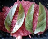 A picture of step 2 of Ladybirds BBQ Steak Rollups ..
