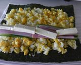 A picture of step 4 of Luxurious Spring Hanami Bento Nori Seaweed Rolls.
