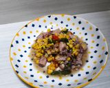 Foto langkah ke 3 dari resep Tumis Cumi Asin dan Jagung.
