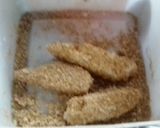 A picture of step 3 of Ugali fritters.