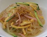 A picture of step 1 of Sweet and Tart Chinese Cellophane Noodle Salad.