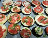Padlizsán ágyon mozzarella recept fázis 2 fotója