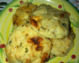 Foto del paso 5 de la receta: Bomba de papas al horno con verdeos y mozzarella