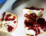 A picture of step 2 of Mango pomegranate summer salad.