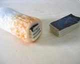 A picture of step 2 of Striped Chikuwa Fishcake Sticks (Bento or Appetizer).