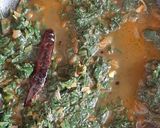 A picture of step 4 of Dal palak.