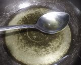 A picture of step 1 of Drumstick besan curry.