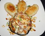 Foto del paso 5 de la receta: Zapallo bellota relleno con cerdo y porotos blancos. Jon style