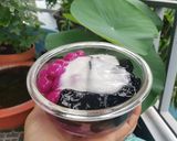 Hình bước làm 5 của món Chè sương sáo trân châu lá cẩm