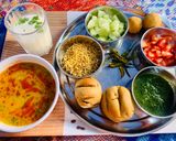 A picture of step 7 of Mix grain baati and no onion garlic dal.