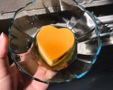A picture of step 4 of Flan (Caramel Custard).
