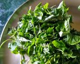 A picture of step 1 of Chaulai Saag with Bodi.