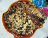 A picture of step 5 of Egusi soup.