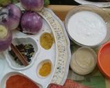 A picture of step 5 of Shab Daig with Tandoori Roti (meetball with turnip & carrot in curry).